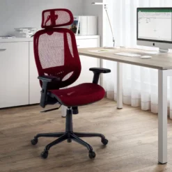 Sedia Ergonomica Locktech, Supporto Lombare, Poggiatesta
