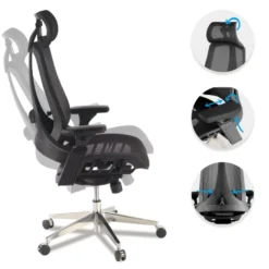 Sedia Ergonomica Thunder, premium, supporto lombare, rete