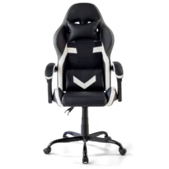 Sedia gamer Mist con braccioli ribaltabili, cuscino cervicale e lombare