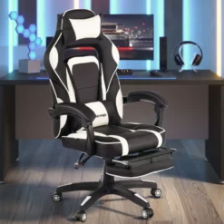 Sedia Gaming con Poggiapiedi Logan, braccioli sincronizzati