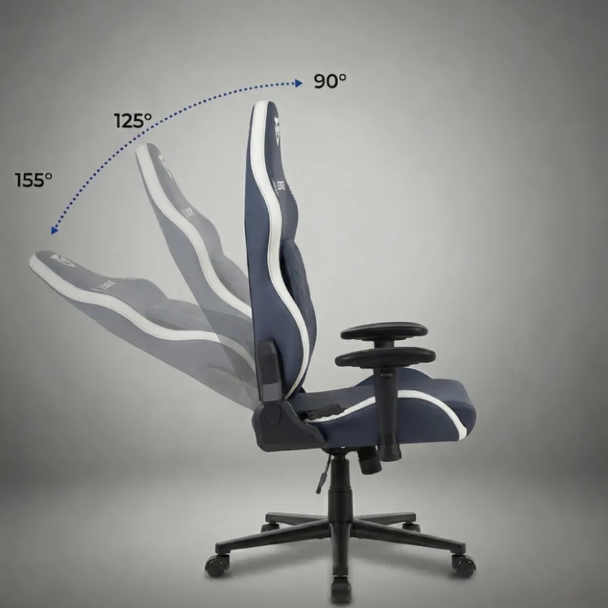 Sedia gaming ergonomica Vanguard, cuscino magnetico, ecopelle