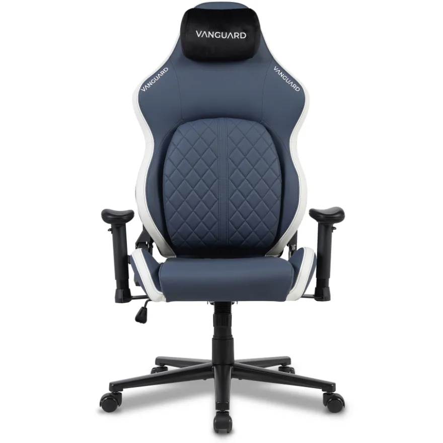 Sedia gaming ergonomica Vanguard, cuscino magnetico, ecopelle