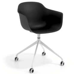 Sedia Girevole Alice, con ruote