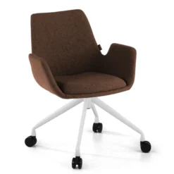 Sedia Girevole Glamm, con ruote, Resistente
