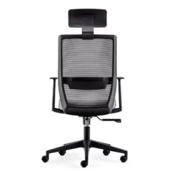 Sedia Girevole Ufficio Kana, schienale ergonomico, poggiatesta