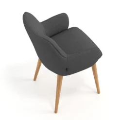 Sedia Nordica Nora, Gambe in legno, Certificata