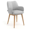 Sedia Nordica Nora, Gambe in legno, Certificata