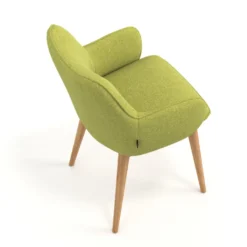 Sedia Nordica Nora, Gambe in legno, Certificata