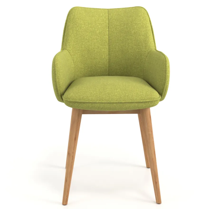 Sedia Nordica Nora, Gambe in legno, Certificata