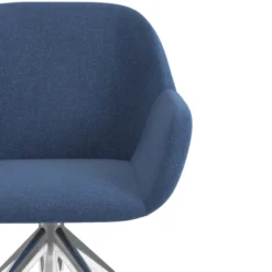Sedia riunioni con ruote Greta, base in alluminio