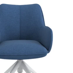 Sedia riunioni con ruote Nora, base in alluminio