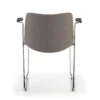 Sedia Sala d'Attesa Flow, schienale ergonomico, slitta, con braccioli