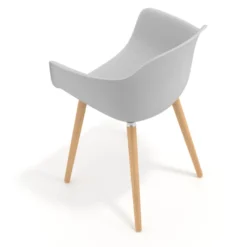 Sedia Scandinava Alice, Gambe in Legno