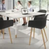 Sedia Scandinava Alice, Gambe in Legno