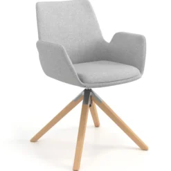 Sedia Scandinava Glamm, Gambe in Legno, Certificata