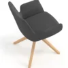 Sedia Scandinava Glamm, Gambe in Legno, Certificata