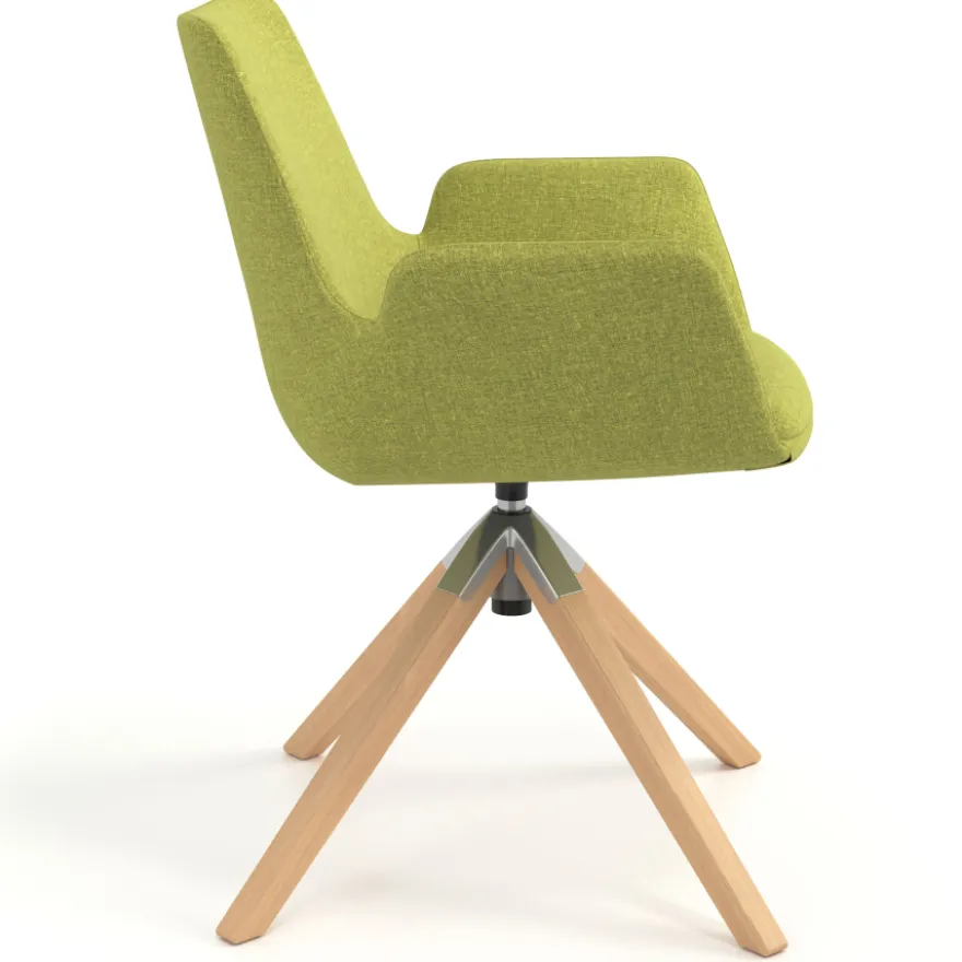 Sedia Scandinava Glamm, Gambe in Legno, Certificata