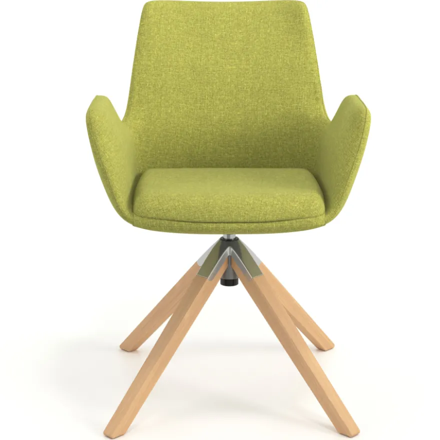 Sedia Scandinava Glamm, Gambe in Legno, Certificata