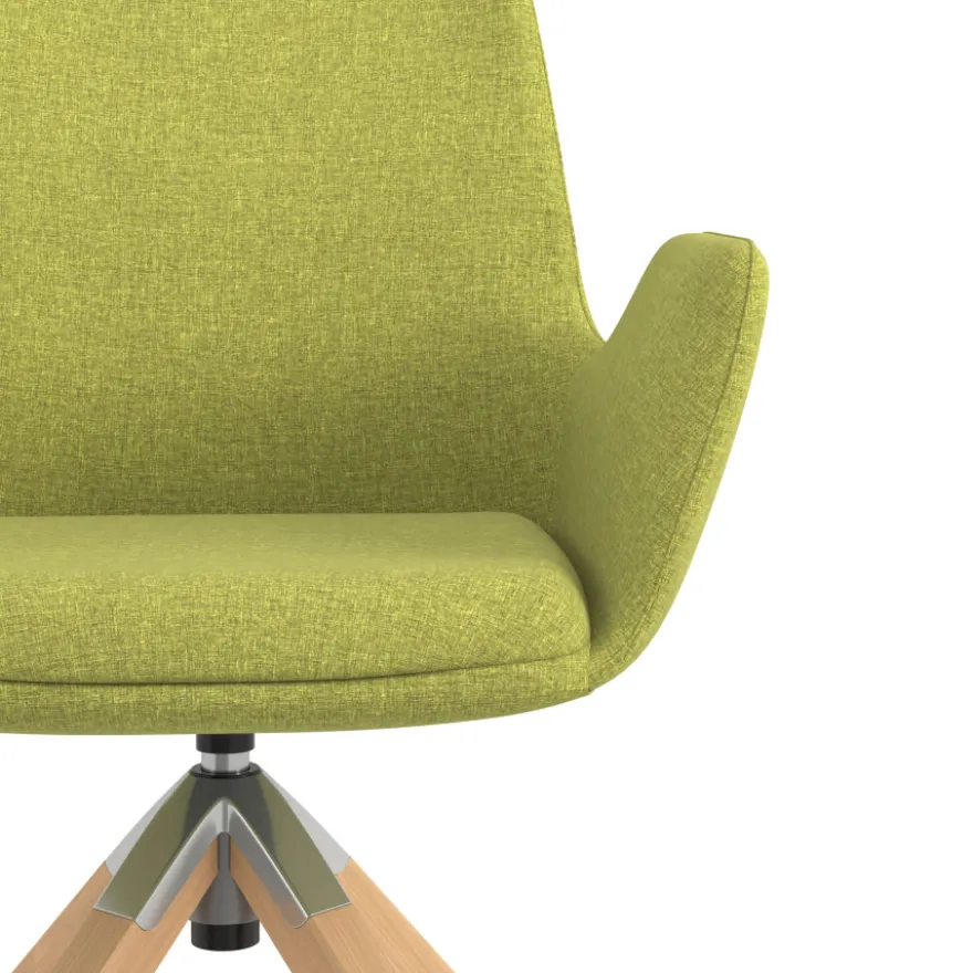 Sedia Scandinava Glamm, Gambe in Legno, Certificata