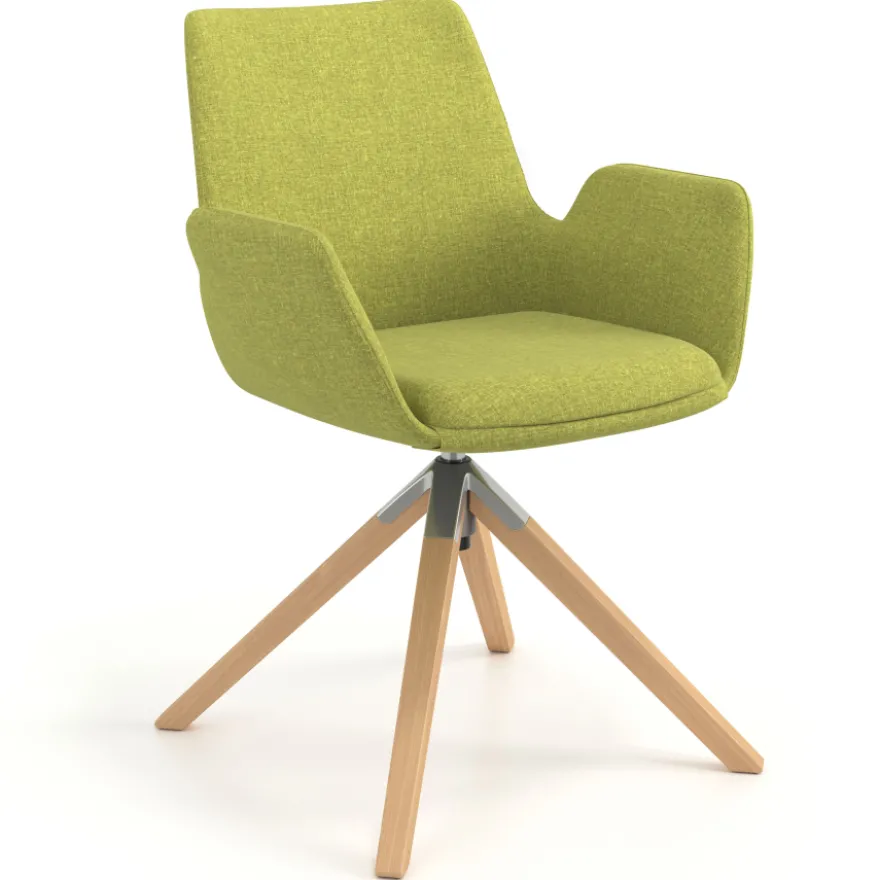 Sedia Scandinava Glamm, Gambe in Legno, Certificata