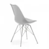 Sedia scandinava Norway, design, gambe in metallo