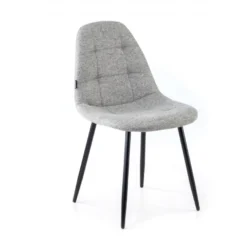 Sedia Scandinava Zafir, spessa imbottitura, gambe in metallo