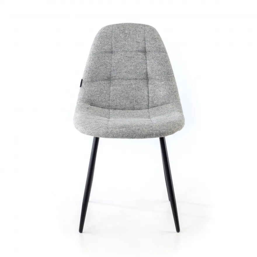 Sedia Scandinava Zafir, spessa imbottitura, gambe in metallo