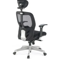 Sedia Smart Working Hazuki plus, braccioli 3D, con poggiatesta