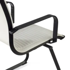 Sedia Ufficio Brenton, struttura nera, ecopelle