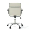 Sedia ufficio design Vogue, Struttura cromata, schienale basso
