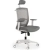 Sedia Ufficio Ergonomica Akira white con poggiatesta