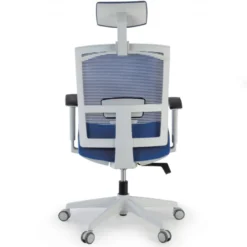 Sedia Ufficio Ergonomica Akira white con poggiatesta