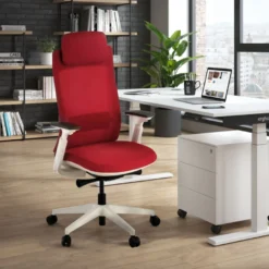 Sedia Ufficio Ergonomica Intouch white, Completamente Regolabile
