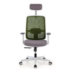 Sedia Ufficio Ergonomica Kaito white con poggiatesta