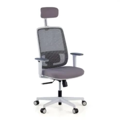 Sedia Ufficio Ergonomica Kaito white con poggiatesta