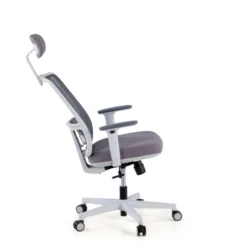 Sedia Ufficio Ergonomica Kaito white con poggiatesta