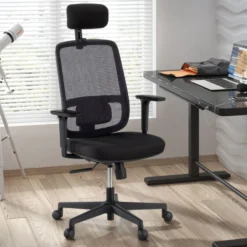 Sedia Ufficio Professionale Kaito white con poggiatesta