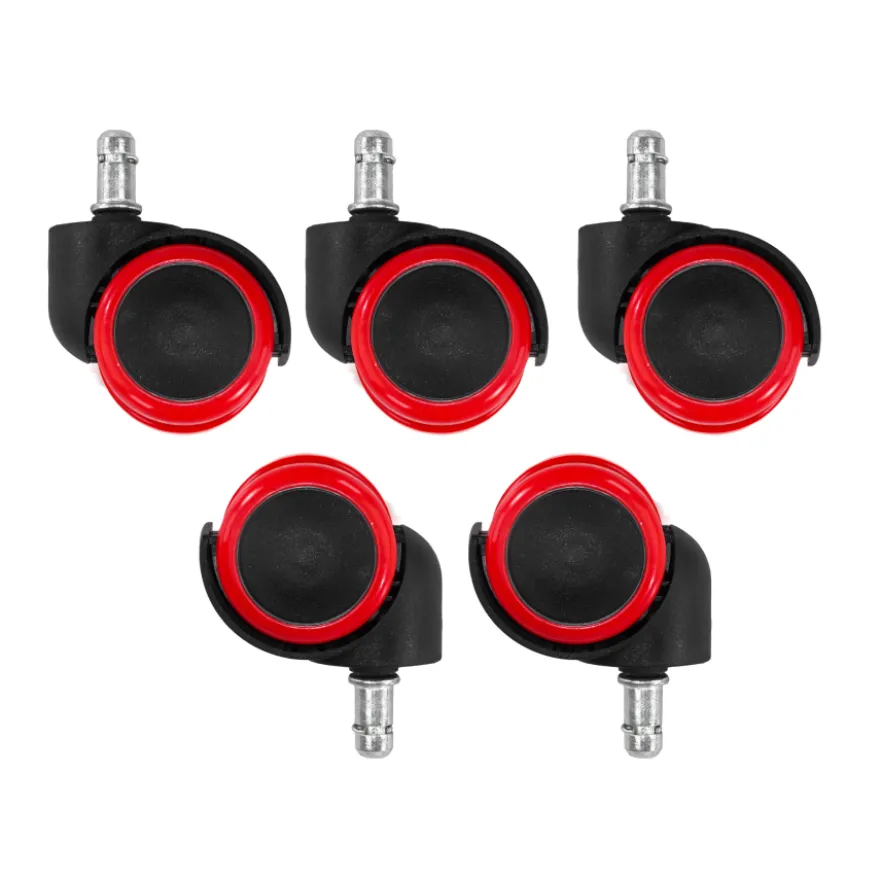 Set di Ruote Gaming 11x50mm, Rivestimento in gomma