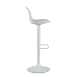 Sgabello alto Norway con gambe in metallo, design moderno