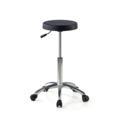 Sgabello da lavoro basso con ruote Hana