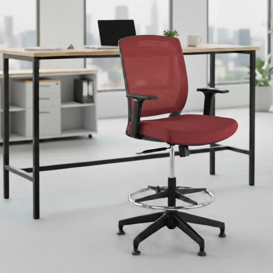 Sgabello da Ufficio ergonomico con Braccioli Dama