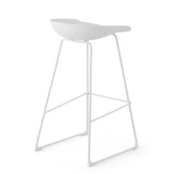 Sgabello da ufficio Helsinki, design scandinavo, gambe in metallo