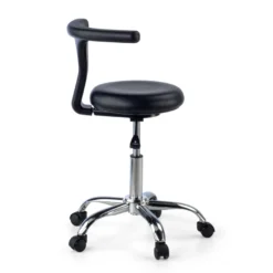 Sgabello medico dentista per clinica, estetista, schienale ergonomico