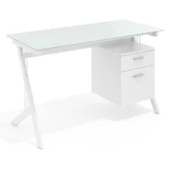 Tavolo per computer Oasis con cassetti sospesi